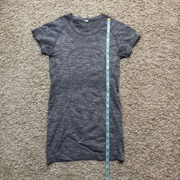 Lululemon Swiftly Tech Short Sleeve Shirt 6 Grey Gray Heather - Picture 3 of 5